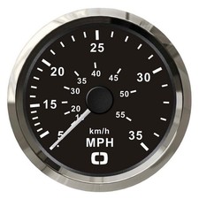 Spidometro Pitot 0-35 MPH nero/lucida - 1 PZ Osculati  - 27.326.08 - 2732608