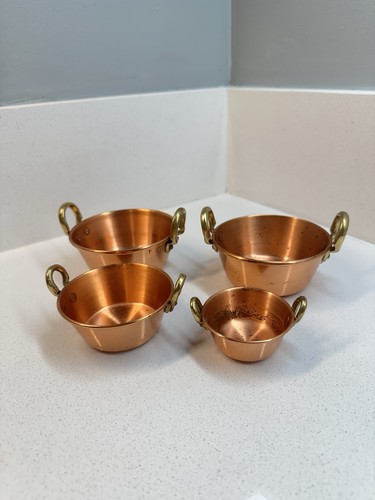 Mini pentole rame vintage set