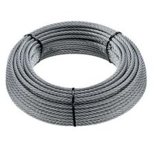 Corda Fune Cavo da 8 mm. / 100 mt. in Acciaio Zincato da 72 Fili fino a 2000 kg.