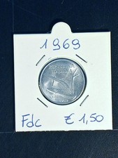 MONETA   REPUBBLICA ITALIANA  10 LIRE 1969 FIOR DI CONIO VEDI FOTO LEGGI NOTE