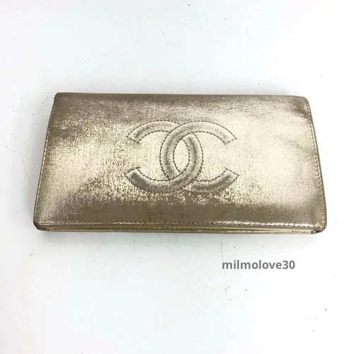 Chanel portafoglio lungo oro - chanel,