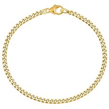 Bracciale maglia cubana in