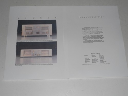 Luxman 02 brochure - m-05,m-02,