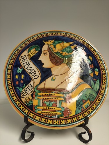 Piatto ceramica maiolica - piatto,