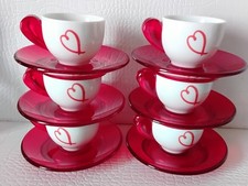 Set 6 piattini tazzine