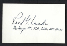 Carta 3x5 firmata Reed G