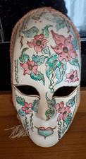 MASCHERA VENEZIANA intera cartapesta rigida decorata venezia