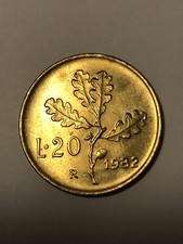 Moneta Rara 20 LIRE 1982 -
