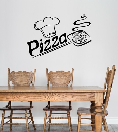 Adesivo murale vinile pizza