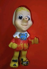 Raro Pupazzo Gomma Pinocchio