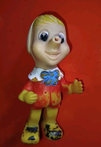 Raro pupazzo gomma - pupazzo, pinocchio