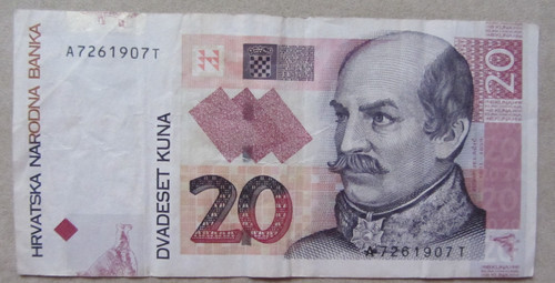 Banconota croazia kune 2012 - 20,