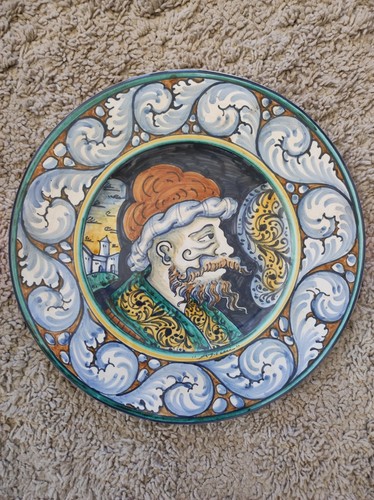 Piatto ceramica castelli - piatto,