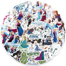 50 adesivi FROZEN regina di