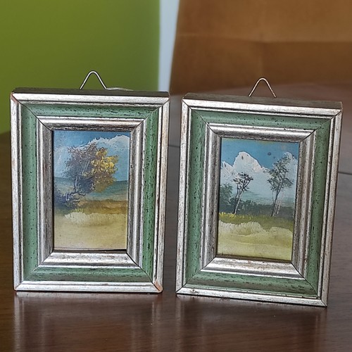Coppia paesaggi dipinti olio - coppia,