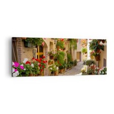 Quadro su Tela 140x50cm fiore strada casa Stampe Immagini Quadri Moderni Murale