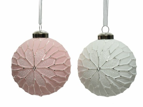 Sfera pallina vetro bianco - in,