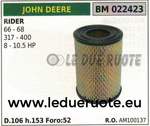 Am100137 filtro aria - filtro,