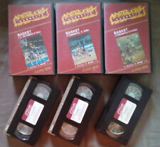 3 Vhs A Scuola Di Sport Basket Documentario Mastervideo Ex Noleggio (V106)