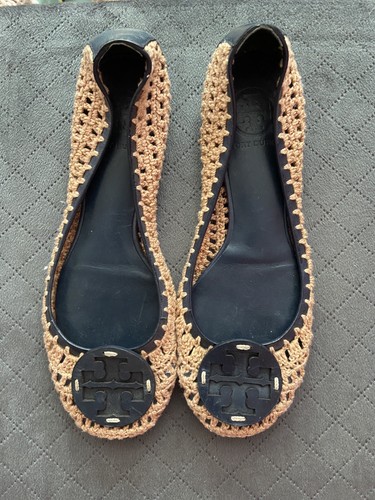 Ballerina tory burch blu pelle - tory,
