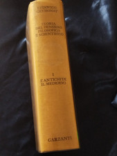 STORIA DEL PENSIERO FILOSOFICO