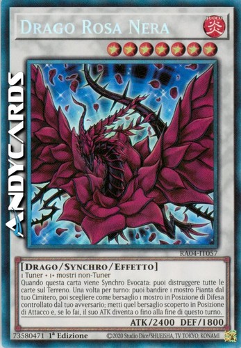 Drago rosa nera - drago, (black