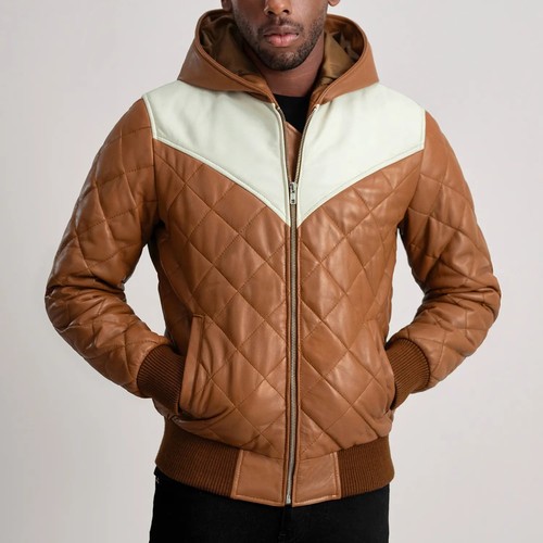 Bomber con cappuccio giacca