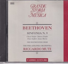 BEETHOVEN SINFONIA N 9 CD RICCARDO MUTI STUDER ZIEGLER SEIFFERT Ottimo E00526