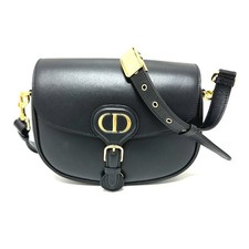 Borsa a tracolla media Dior Bobby borsa a tracolla pelle nero/orohardware