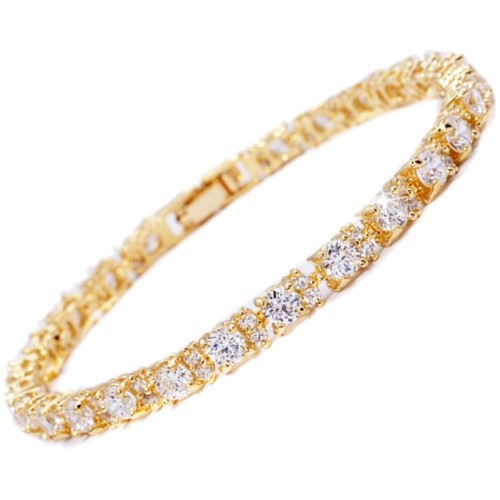 Braccialetto tennis oro - , giallo
