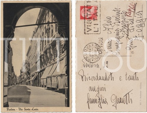 Padova via santa lucia 1939 - via,