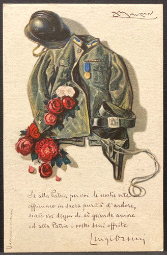 Cartolina illustratore mauzan - cartolina,