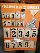 NAVA GRANTURISMO ESPOSITORE DA PARETE ORIGINALE EPOCA PORTA NUMERI CORSA