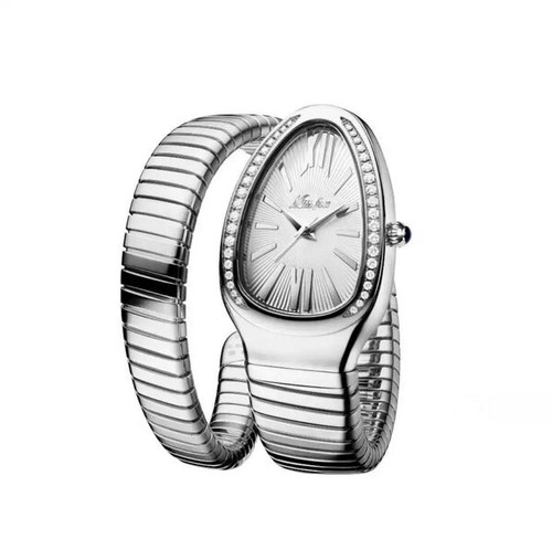 Silver lady boa watch - silver,