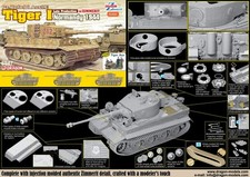 KIT MODELLINO MILITARE DRAGON CARRO ARMATO TIGER I NORMANDY 1944 W/ZIMMERIT 1/35