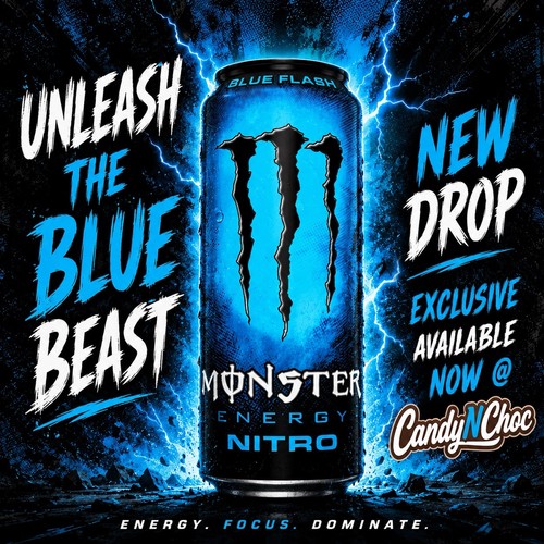 Monster energy blue flash - energy,