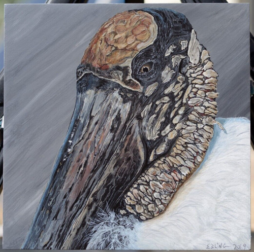 Cicogna legno arte - legno,