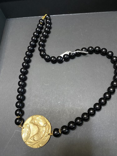 Collana resina nera zama - collana,