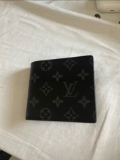 Portafoglio LV nero monogram eclipse usato