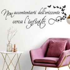 Adesivi murali frasi da muro