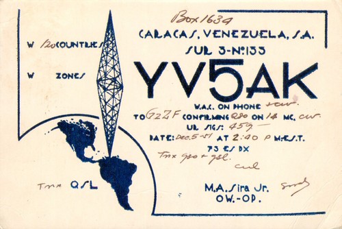 Qsl card radio venezuela - 1,