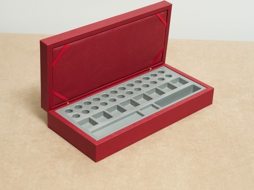 Cartier red watch box scatola - red,