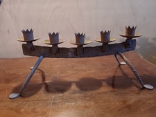 Candelabro in ferro battuto a