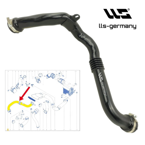 Tubo intercooler condotto - , aria