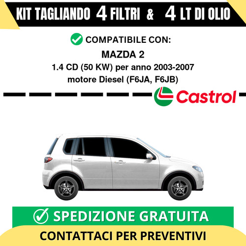 Tagliando per mazda 4 cd - mazda, 1.4