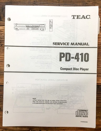 Teac 410 lettore manuale - pd-410,