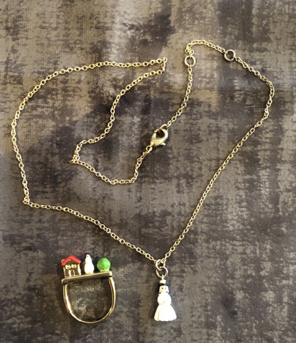 Collana anello con - e,