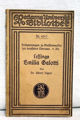 Lessings emilia galotti - lessings,
