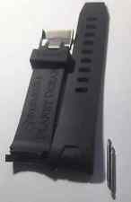 Omega 22mm Nero Gomma Seamaster Planet Ocean Bracciale Orologio Bracciale Cinturino