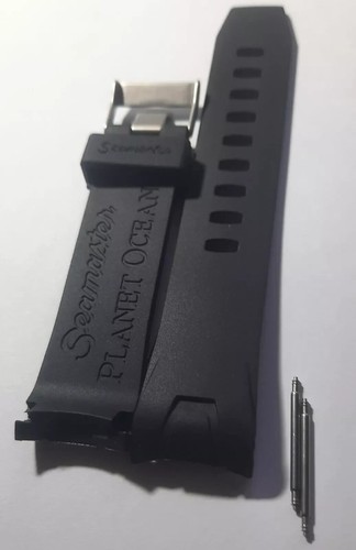 Omega 22mm nero gomma - 22mm,